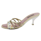 Louis Vuitton Sandals Monogram Strap Pin Heels Multicolor — view 2