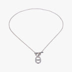 Hermes Chaine D'ancre Amulet Silver Necklace — view 3