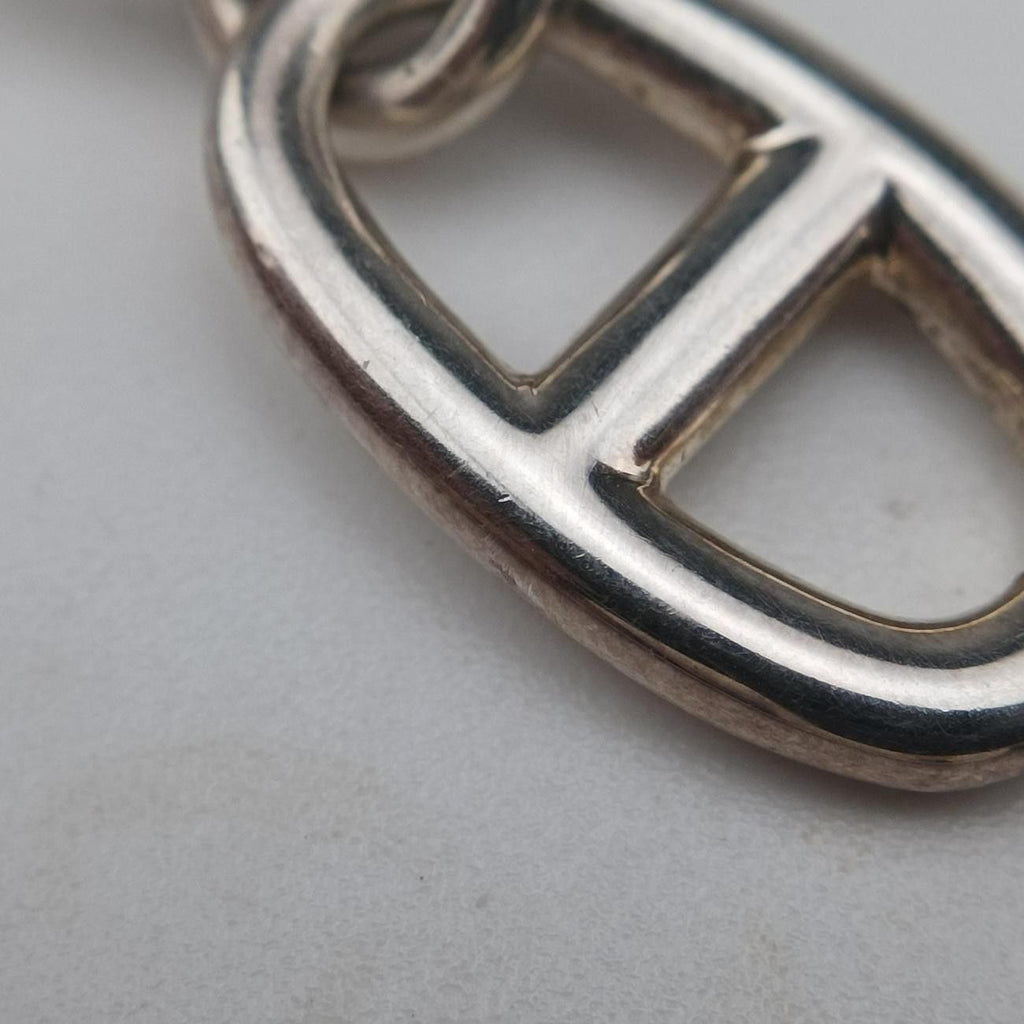 Hermes Chaine D'ancre Amulet Silver Necklace — view 8