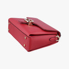 Gucci Interlocking Red Leather Shoulder — view 4