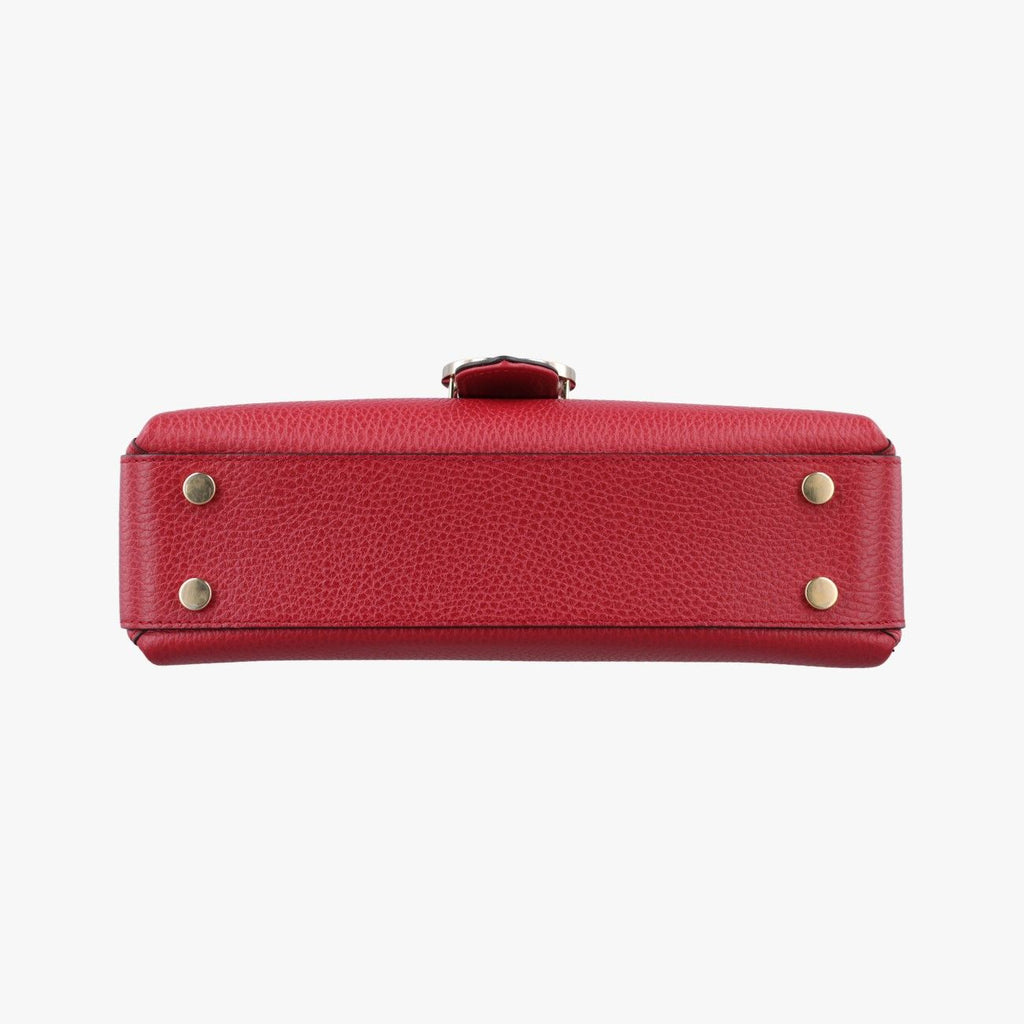 Gucci Interlocking Red Leather Shoulder — view 3
