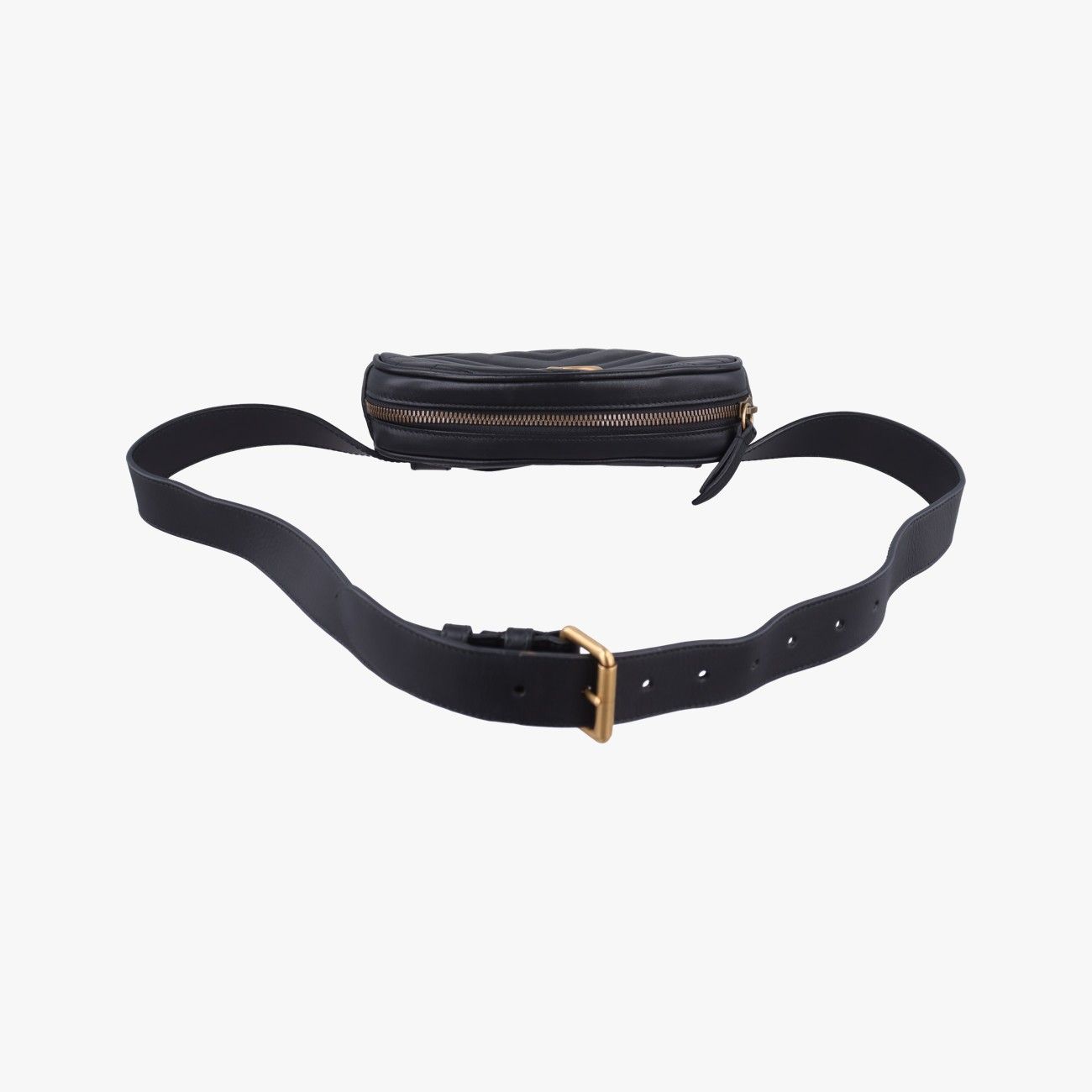 Gucci GG Marmont Black Leather Handbag — view 8