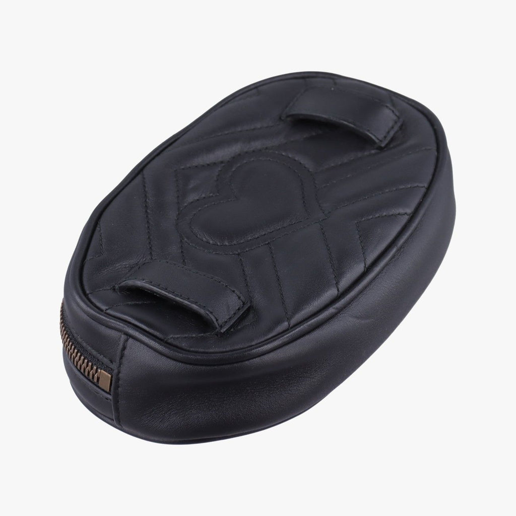 Gucci GG Marmont Black Leather Handbag — view 7