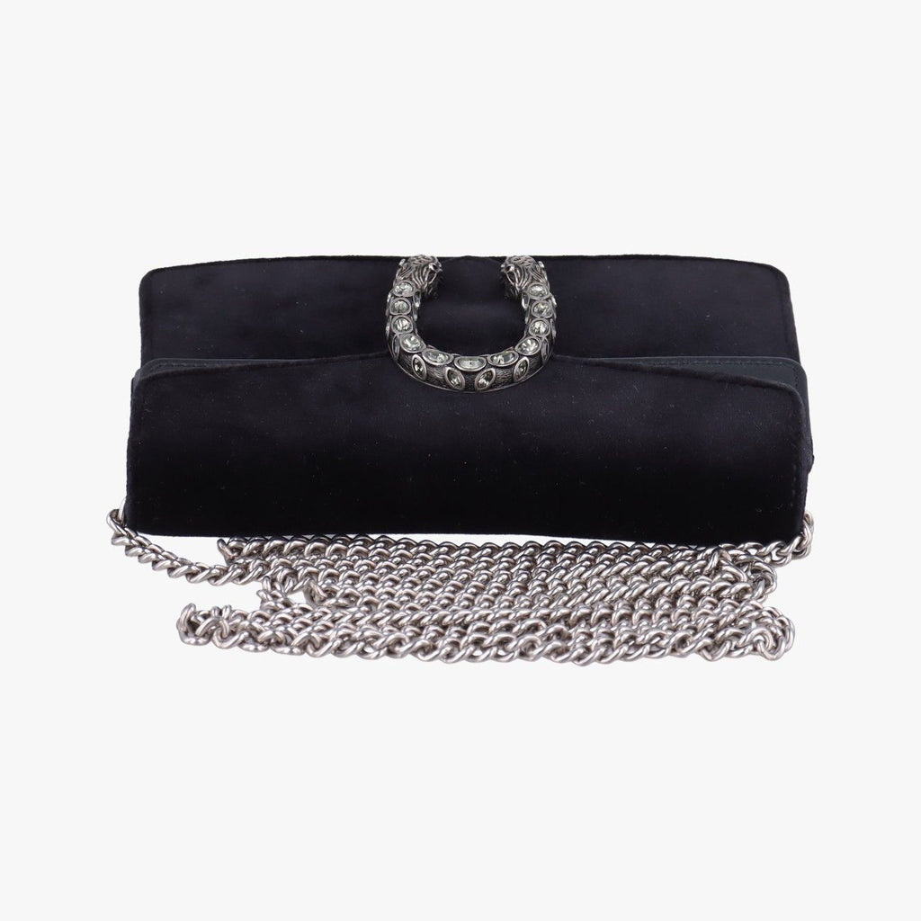 Gucci Dionysus Black Velour Leather Shoulder — view 8