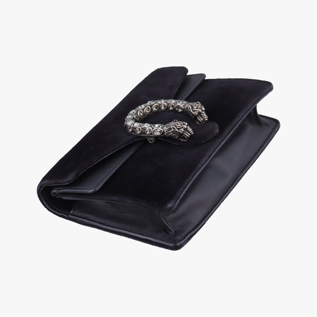 Gucci Dionysus Black Velour Leather Shoulder — view 5