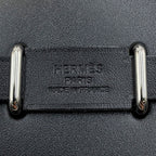 Hermes Shoulder Bag Herbag Zip Mini Black Ecru Silver Toile Ash Vache Hunter — view 7