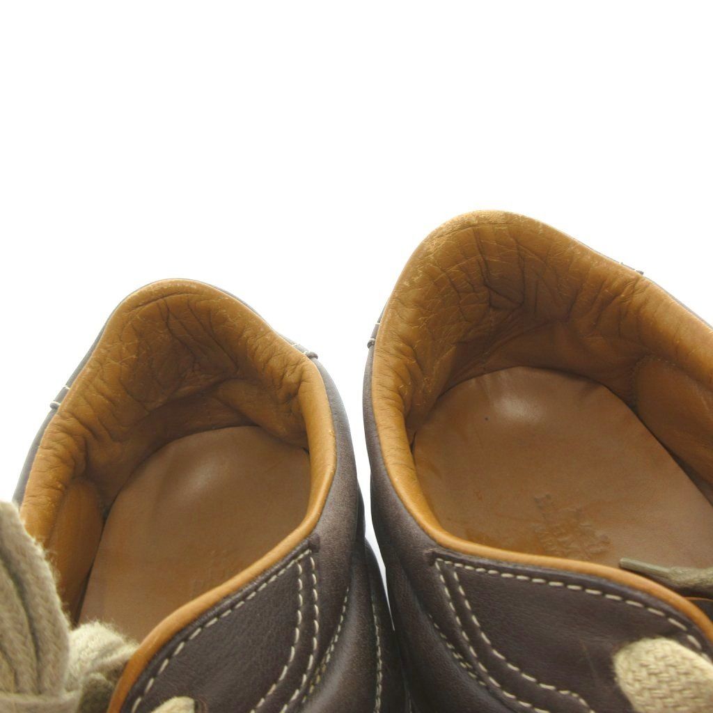 Hermes Quick Sneakers Low Cut Leather Brown — view 9