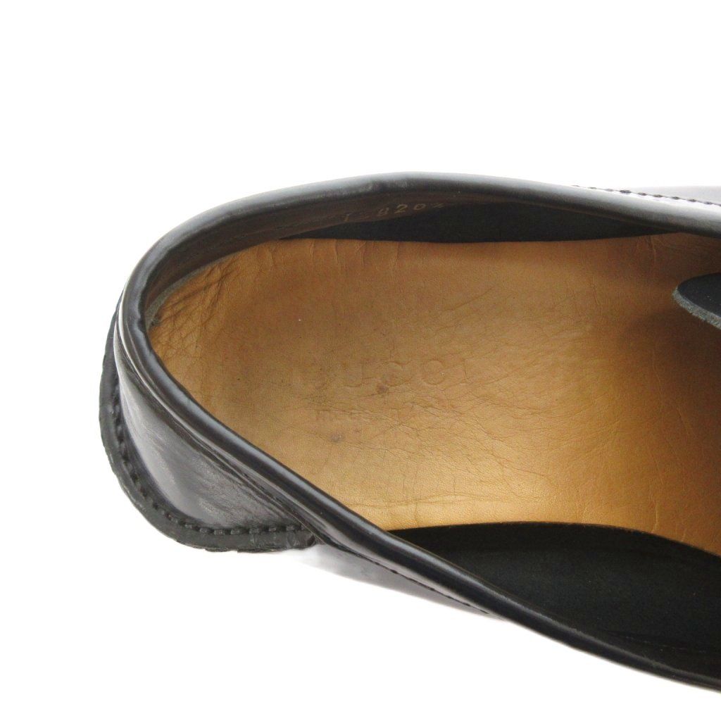 Gucci Bamboo Loafers Slip on Shoes Leather 8.5 Black — view 7