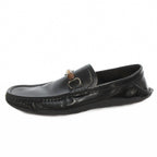 Gucci Bamboo Loafers Slip on Shoes Leather 8.5 Black — view 2