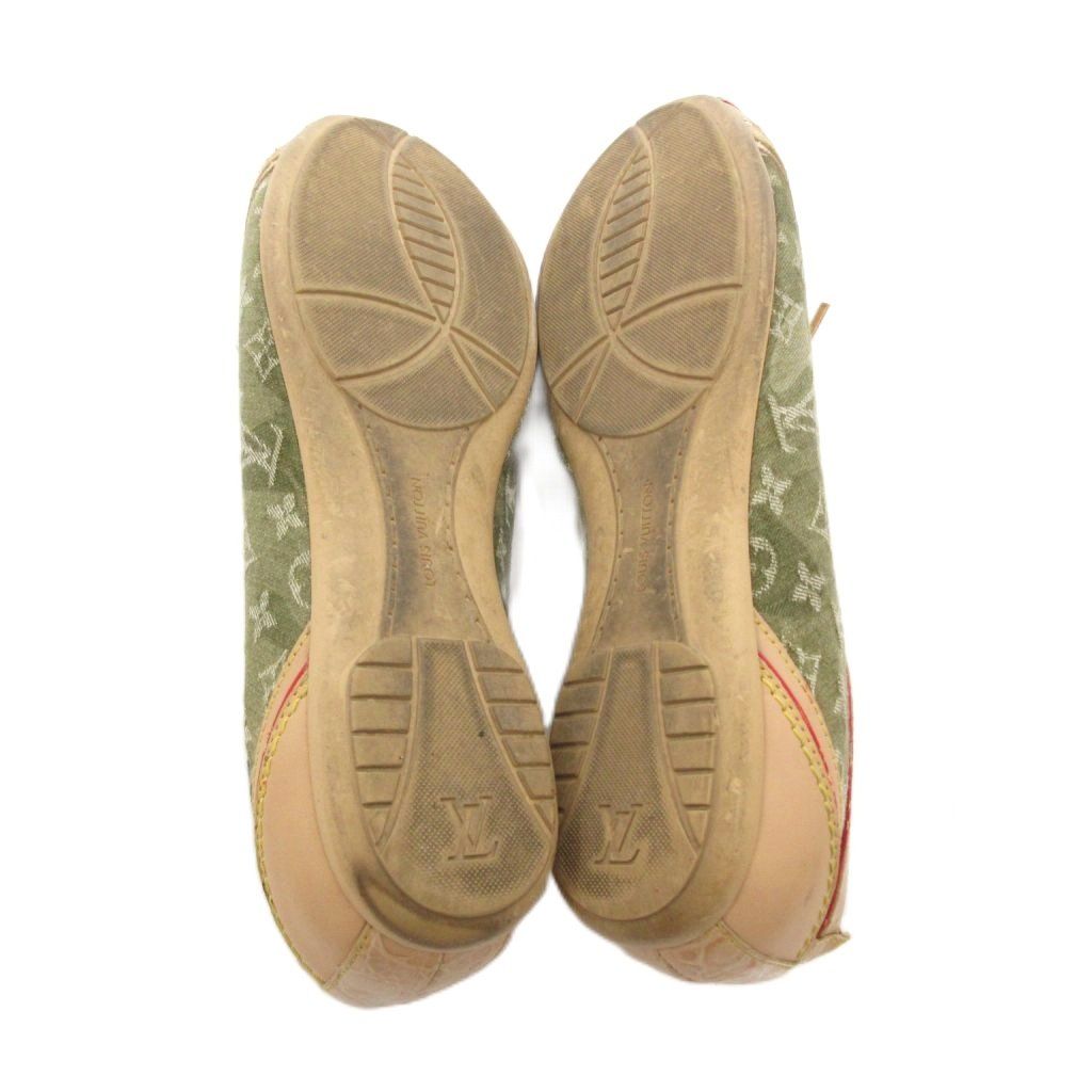 Louis Vuitton Sneakers Flat Monogram Mini Lace Up 37 Beige — view 6