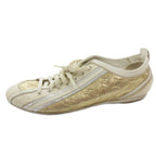 Louis Vuitton Sneakers Flat Monogram Lace Up LV Logo 36 White