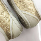 Louis Vuitton Sneakers Flat Monogram Lace Up LV Logo 36 White — view 8