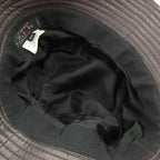 Hermes Motsch Hat Bakeha Lambskin Logo Embroidery 56 Brown — view 5