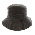 Hermes Motsch Hat Bakeha Lambskin Logo Embroidery 56 Brown — view 3
