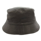 Hermes Motsch Hat Bakeha Lambskin Logo Embroidery 56 Brown — view 4