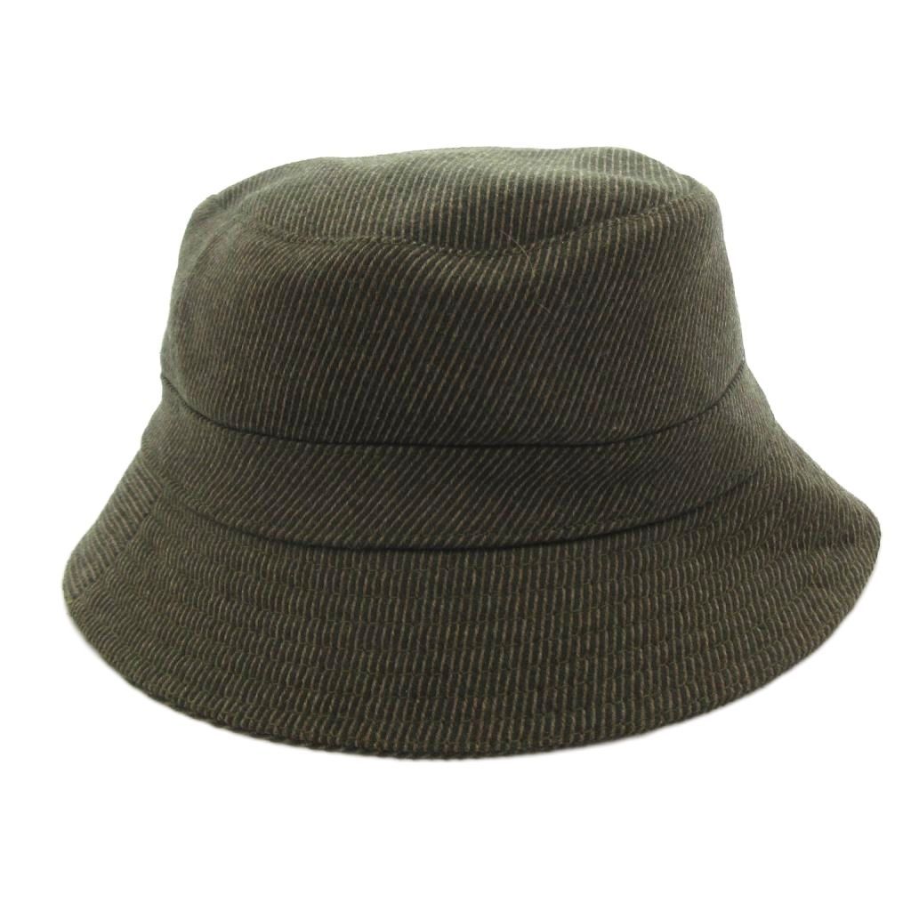 Hermes Motsch Hat Bakeha Hat Wool Zip Up 58 Khaki — view 3