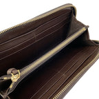 Bottega Veneta Wallet Intrecciato Dark Brown Zip Around Leather — view 3