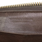 Bottega Veneta Wallet Intrecciato Dark Brown Zip Around Leather — view 5