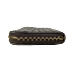 Bottega Veneta Wallet Intrecciato Dark Brown Zip Around Leather — view 9