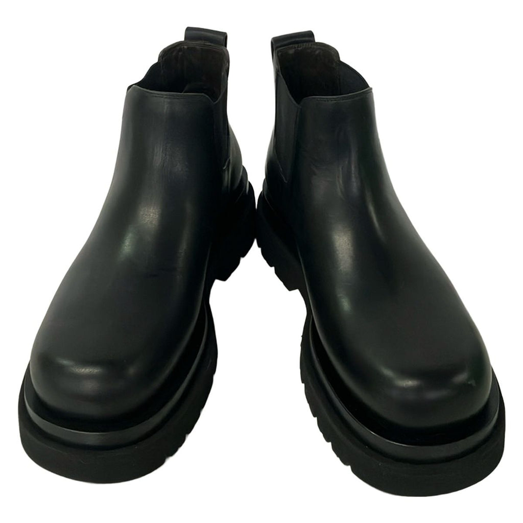 Bottega Veneta Short Boots 39 Black Side Gore Leather — view 2
