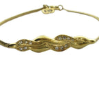 Dior Bracelet Pendant Logo Rhinestone Gold — view 4