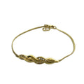 Dior Bracelet Pendant Logo Rhinestone Gold