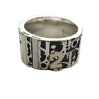 Dior Ring Licensed Logo Signature Silver Color Black