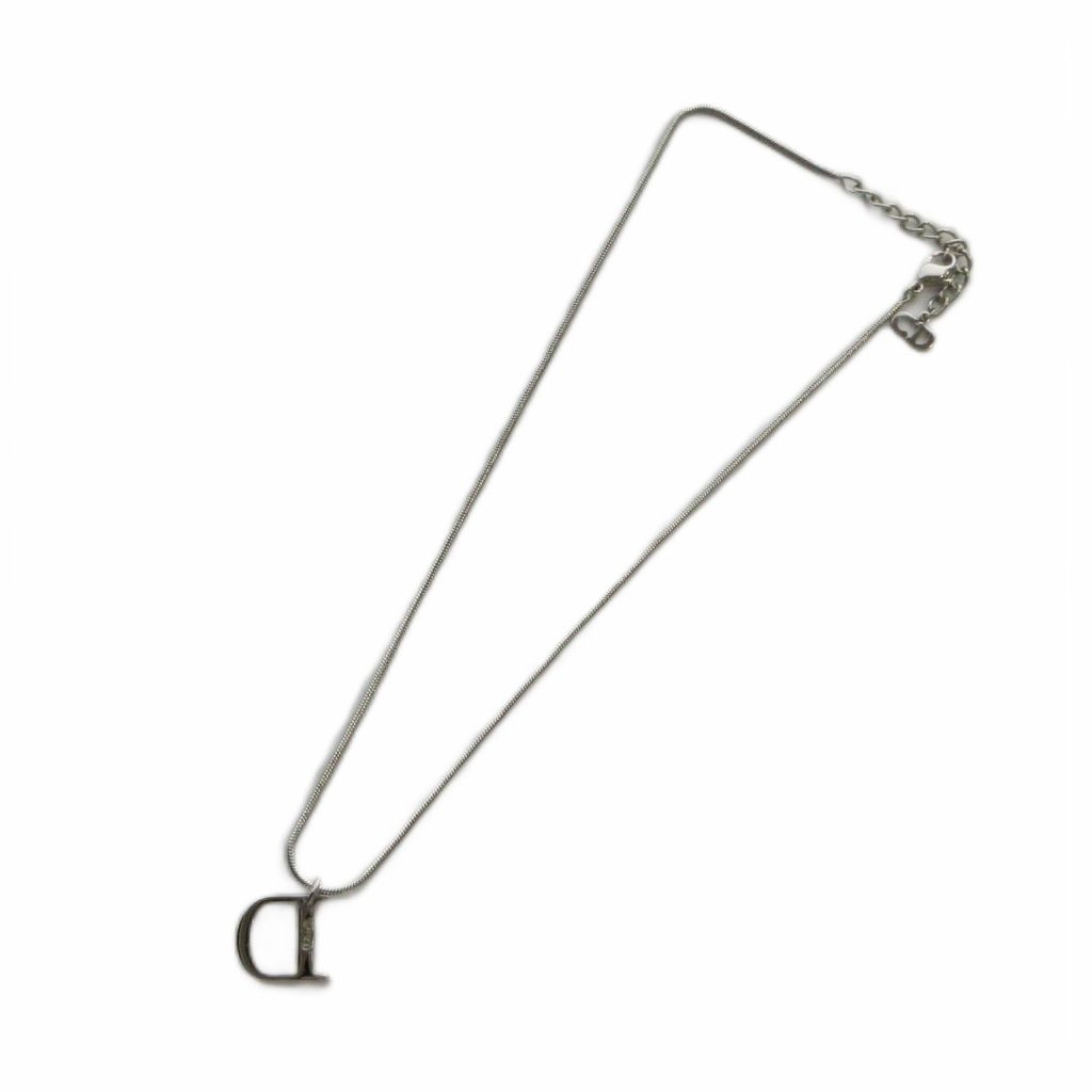 Dior Pendant D Logo Rhinestone Silver — view 4