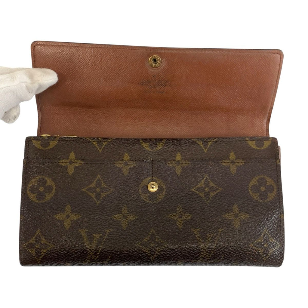 Louis Vuitton Monogram Pochette Porte-Monnaie Cles Brown — view 4