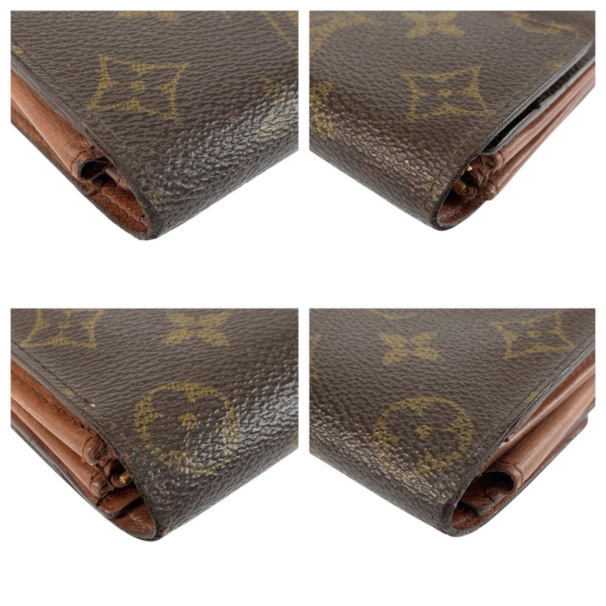 Louis Vuitton Monogram Pochette Porte-Monnaie Cles Brown — view 8