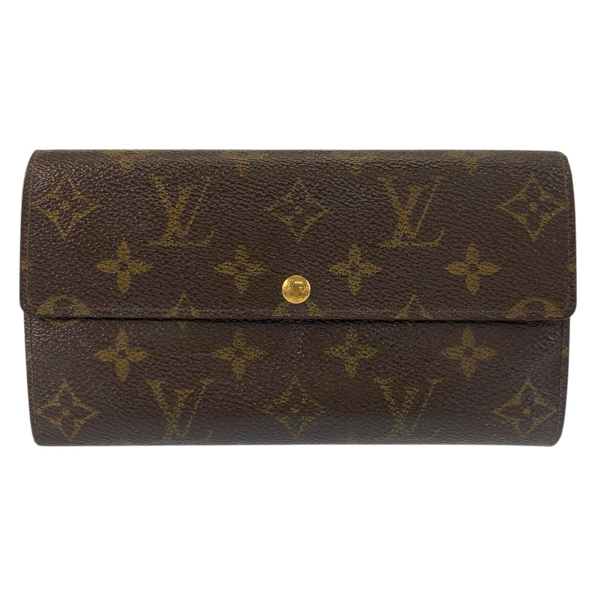 Louis Vuitton Monogram Pochette Porte-Monnaie Cles Brown