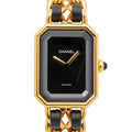 Chanel Watch Premiere M Black Leather