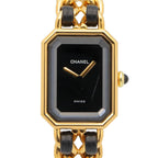 Chanel Watch Premiere M Black Leather