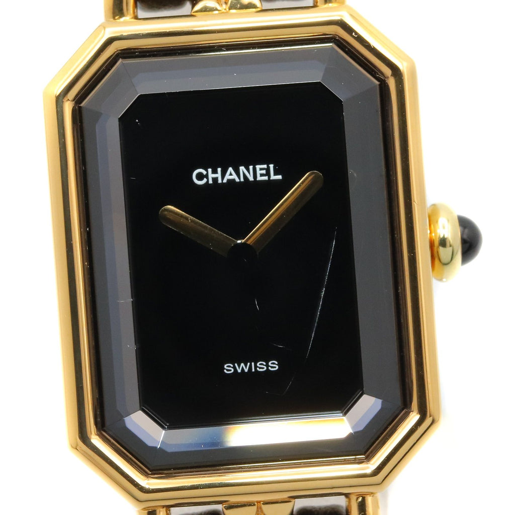 Chanel Watch Premiere M Black Leather — view 3