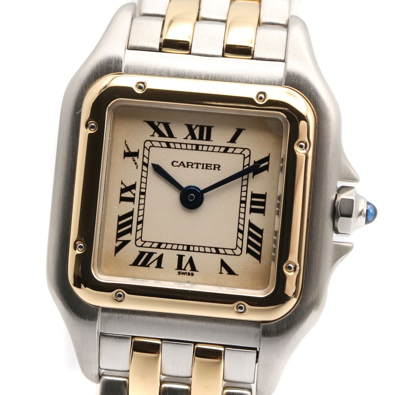 Cartier Watch Panthere SM 2 Row Ivory 18k Stainless Steel Panthel — view 3