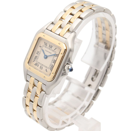 Cartier Watch Panthere SM 2 Row Ivory 18k Stainless Steel Panthel — view 2
