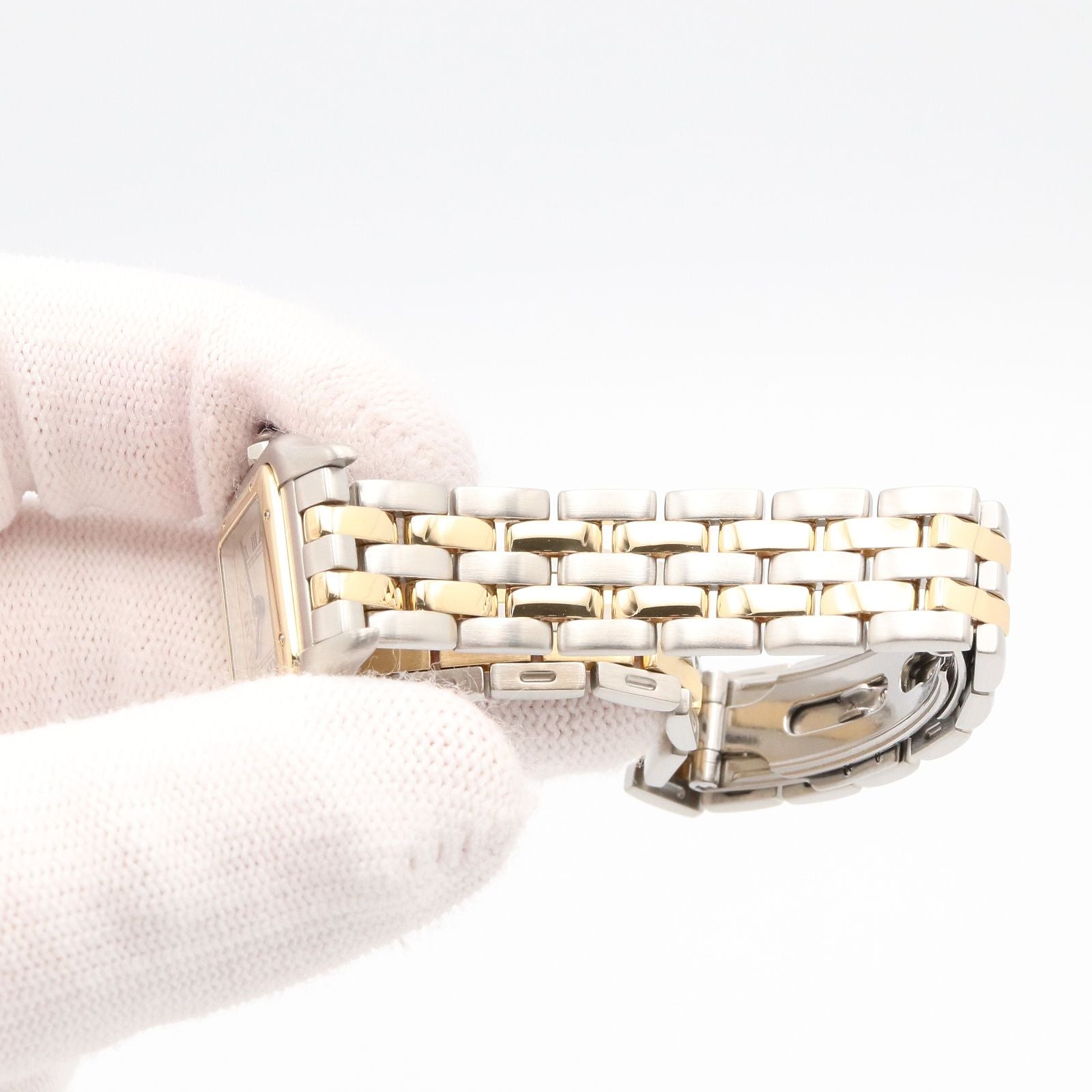 Cartier Watch Panthere SM 2 Row Ivory 18k Stainless Steel Panthel — view 8