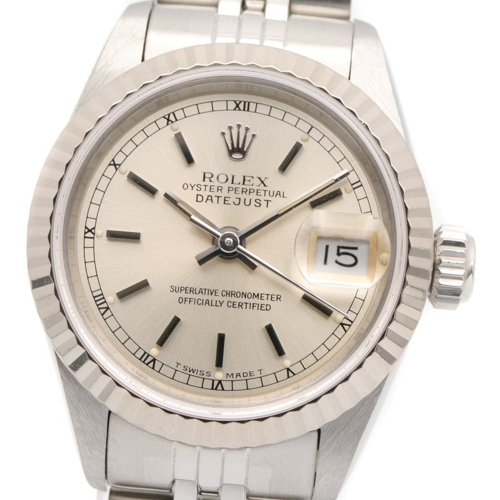 Rolex Datejust L Number Sil BA 18k White Gold Stainless Steel — view 3