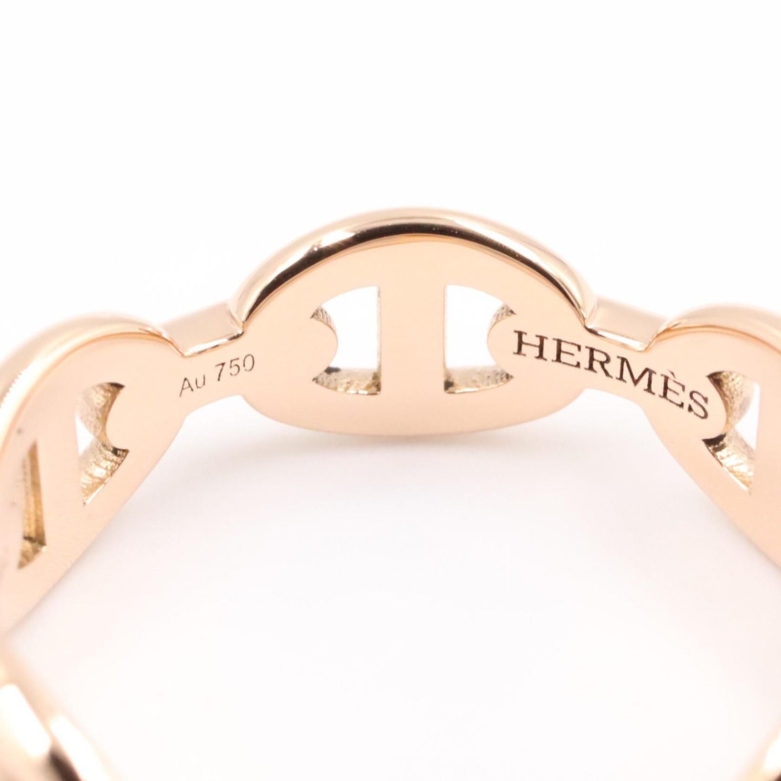 Hermes Ring Chaine D'ancre 18k Pink Gold — view 3