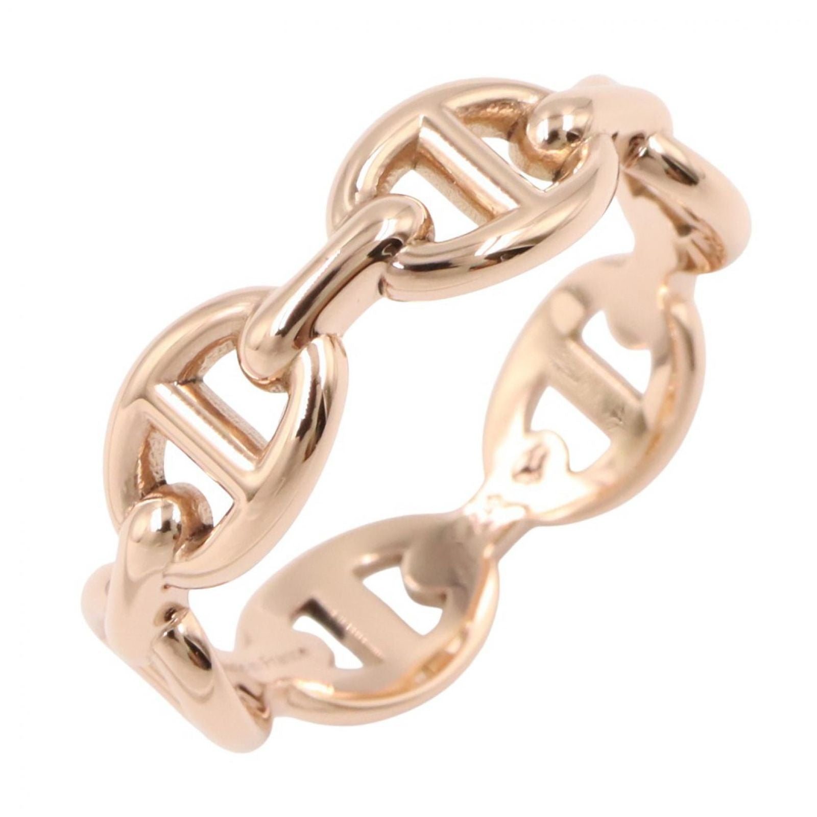 Hermes Ring Chaine D'ancre 18k Pink Gold