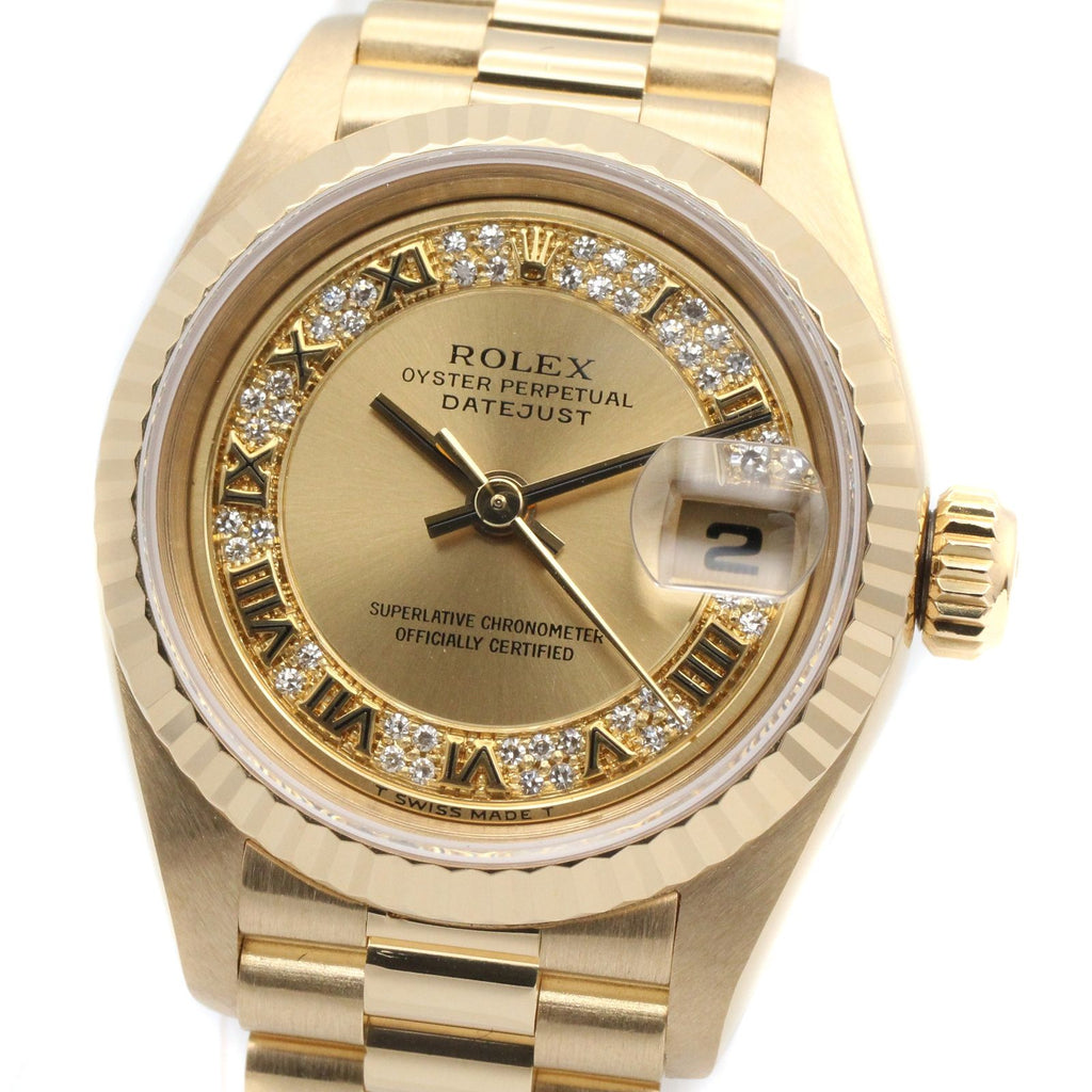 Rolex Watch Datejust Milliard Diamond Number CH Mil RO 18k — view 3