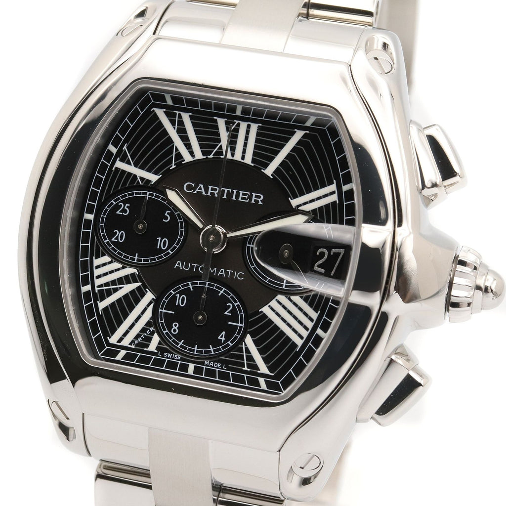 Cartier Watch Roadster Chronograph XL Black Stainless Steel — view 3
