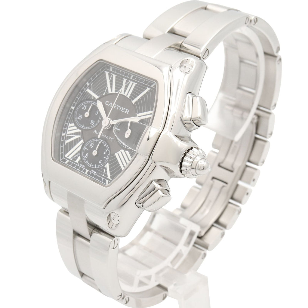 Cartier Watch Roadster Chronograph XL Black Stainless Steel — view 2