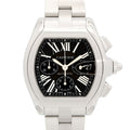Cartier Watch Roadster Chronograph XL Black Stainless Steel