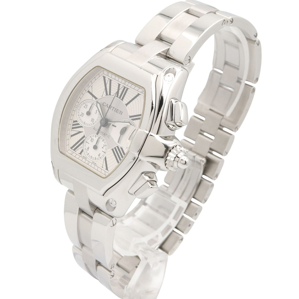 Cartier Watch Roadster Chrono LM Silver Stainless Steel — view 2