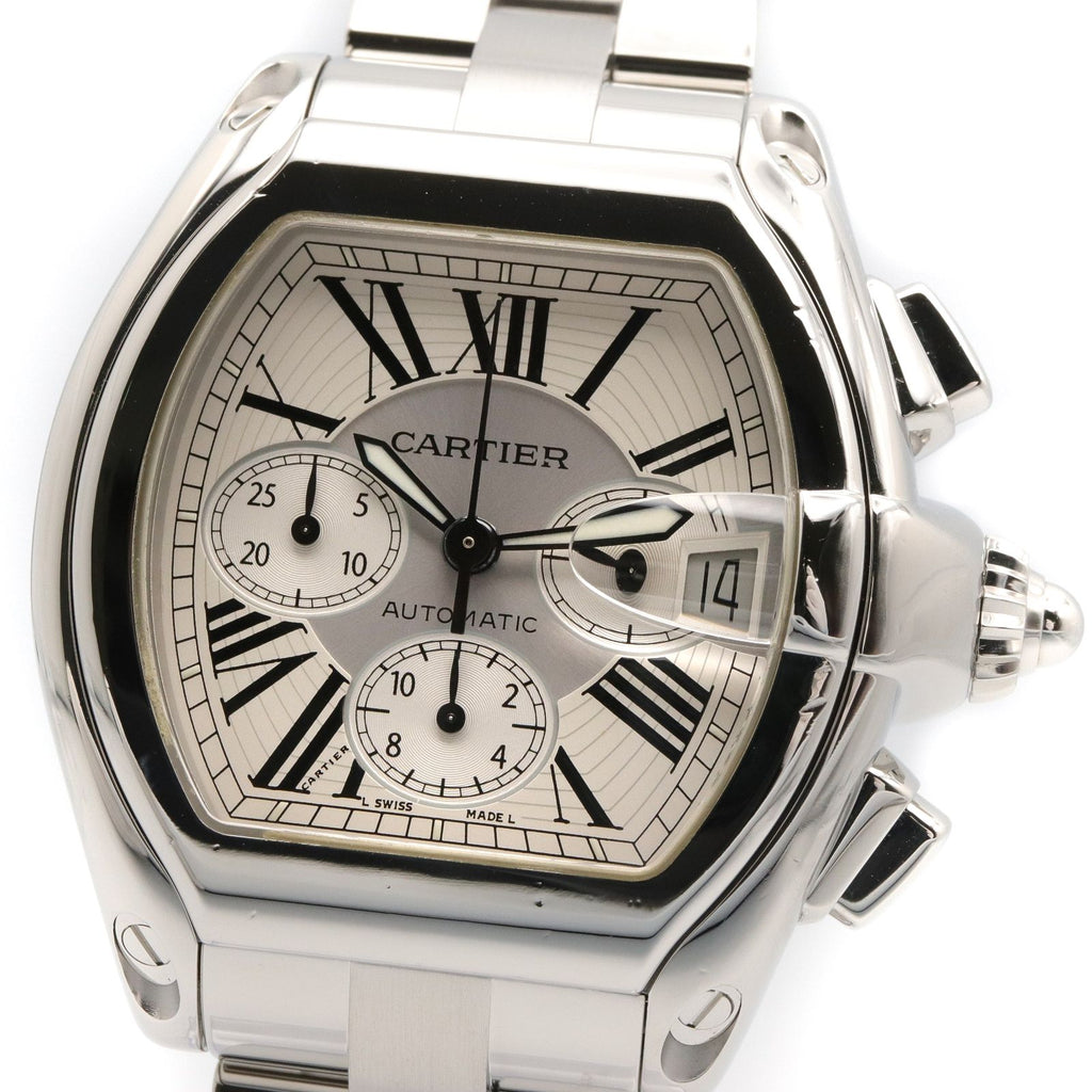 Cartier Watch Roadster Chrono LM Silver Stainless Steel — view 3