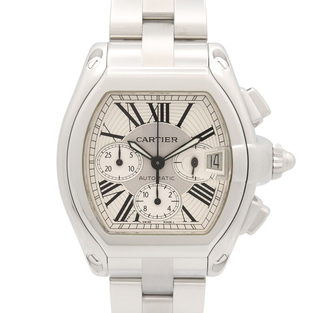 Cartier Watch Roadster Chrono LM Silver Stainless Steel