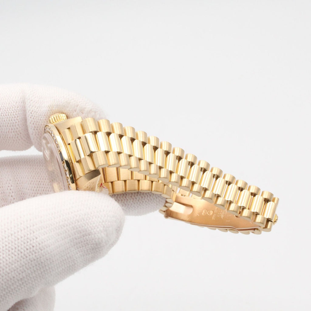 Rolex Watch Datejust Diamond Bezel Saffiano Number CH NP 18k — view 8
