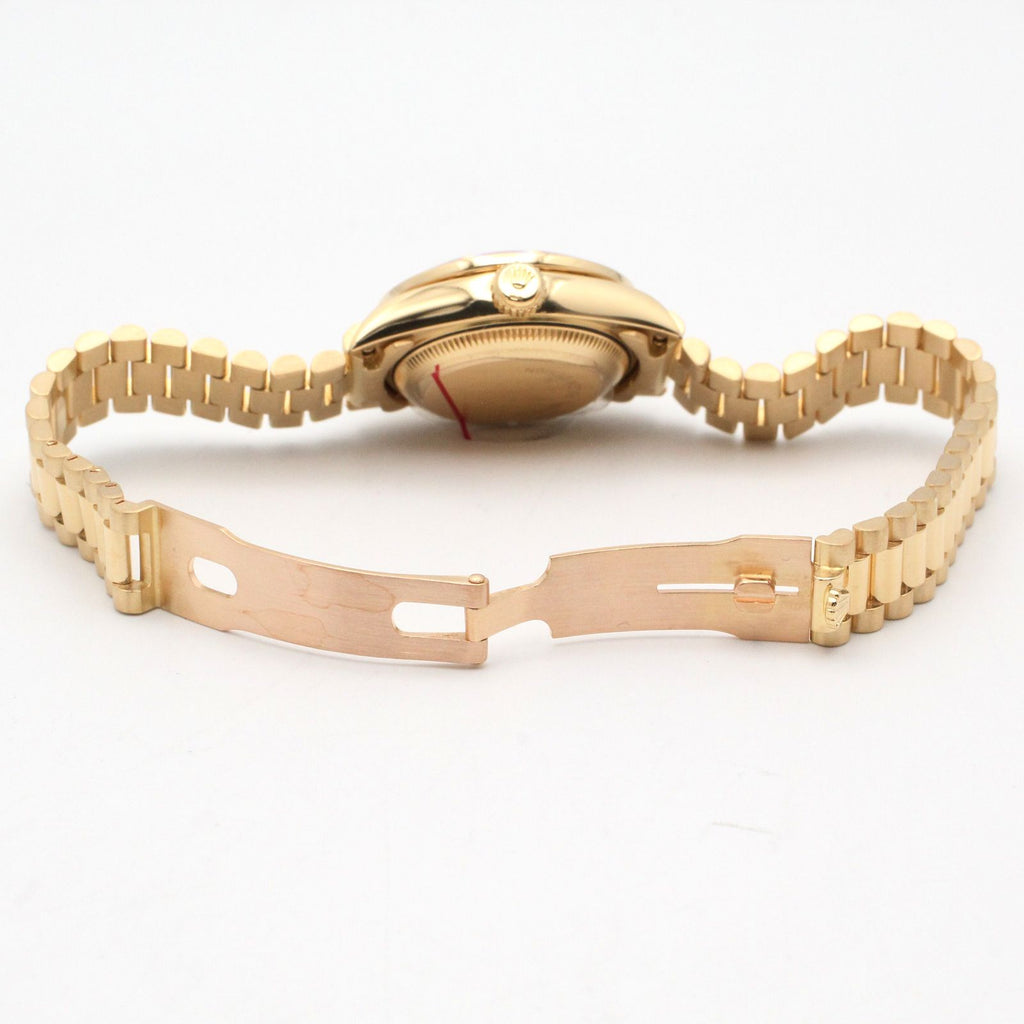 Rolex Watch Datejust Diamond Bezel Saffiano Number CH NP 18k — view 4