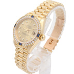 Rolex Watch Datejust Diamond Bezel Saffiano Number CH NP 18k — view 2